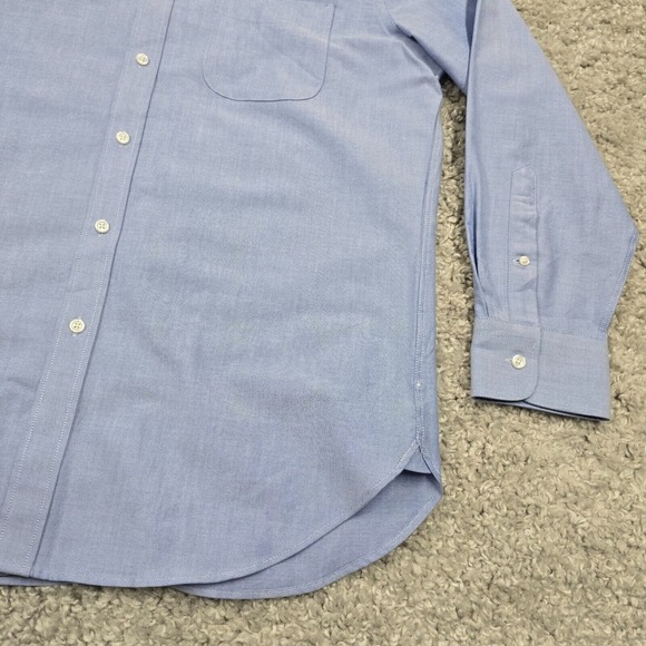 J Crew Ludlow Shirt Men 16 1/2 33 Blue Button Down Long Sleeve Micro Dots Office - Picture 3 of 15